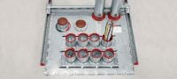 Go to slide 8 of 8: CFS-COS Firestop composite sheet Thin stainless steel firestop composite sheet ideal for sealing large openings Applications 5