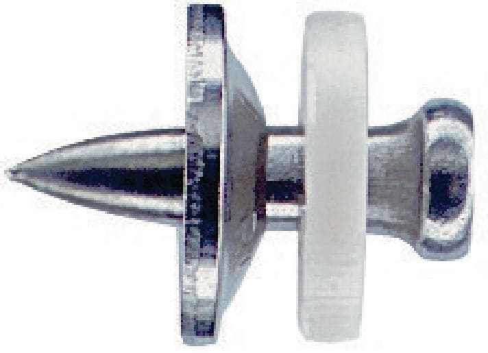 Image 1 of 1: X-CR S12 不銹鋼釘，附墊圈 搭配火藥擊釘器的單顆鋼釘，適用於腐蝕環境下的鋼材
