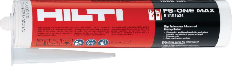 Image 1 of 5: FS-ONE MAX Firestop intumescent sealant High-performance intumescent firestop sealant