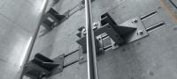 Go to slide 9 of 10: Standard HAC-V Anchor channel Cast-in anchor channels with upgraded load capacity and multiple embedment depths for economical fastening of curtain wall façades Applications 2
