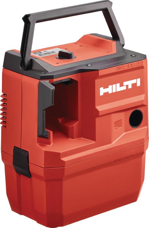 Image 1 of 4: VC 4LX-22 T8 cordless L-Class dust extractor Compact and powerful cordless dust extractor with optional backpack for connection with power tools and jobsite clean ups (wet & dry), 8l (2 gallon) tank (Nuron battery)