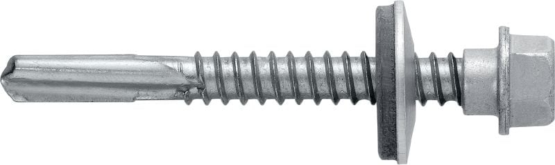 Image 1 of 1: S-MD 55 S Self-drilling metal screws Self-drilling screw (A2 stainless steel) with 16 mm washer for thick metal-to-metal fastenings (up to 15 mm)