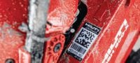 Go to slide 3 of 6: AI L2 and AI L5 Robust, self-adhesive barcode tags for identifying and tracking all types of construction equipment Applications 2
