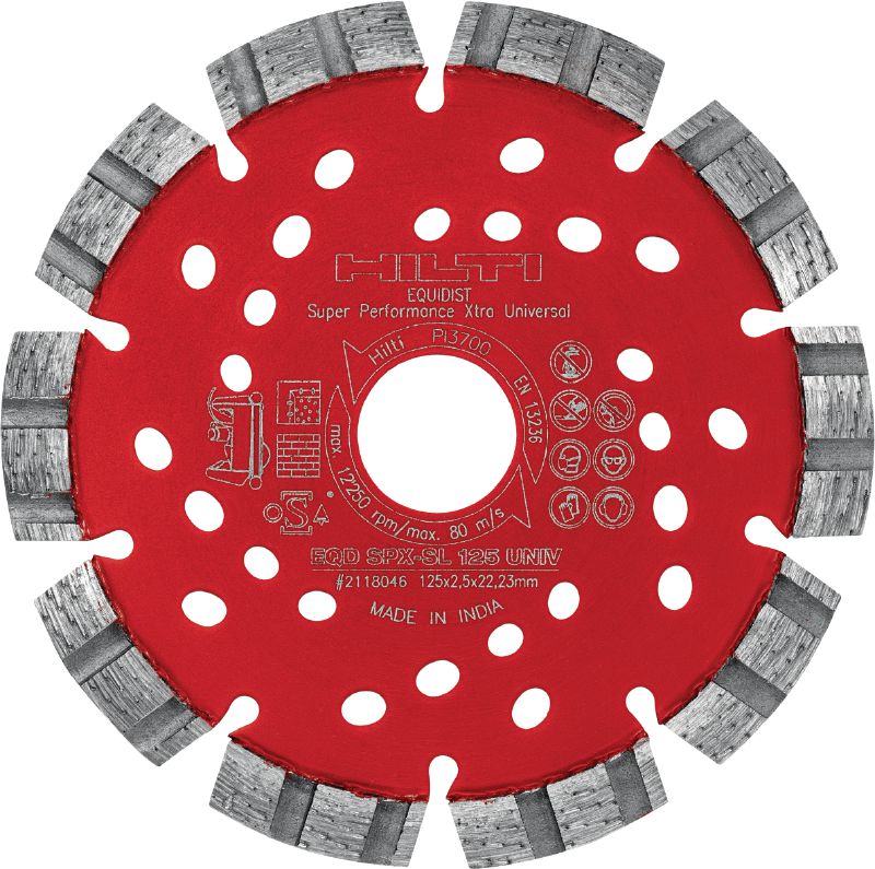 Image 1 of 1: SPX-SL 通用鑽石鋸片 極致鑽石刀片搭載 Equidist 技術，適用於不同底材開坑作業