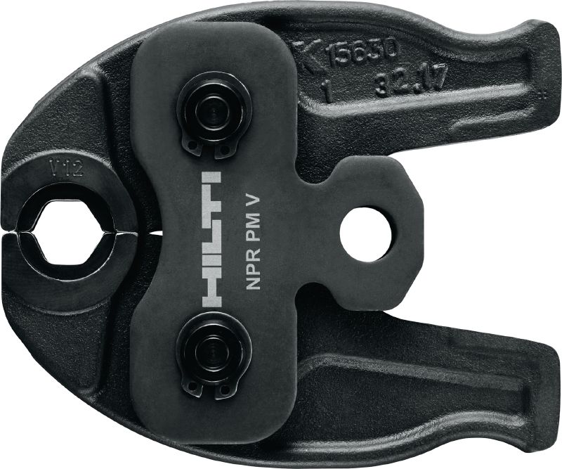 Image 1 of 2: NPR PM V Pipe press jaw Press jaws for V profile press fittings up to 35 mm. Compatible with Hilti NPR 19-A pipe press tool
