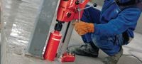 Go to slide 2 of 5: DD 120 Core drill Extremely compact, light and mobile diamond coring machine for rig-based concrete coring from 16-162 mm (5/8 - 6-3/8) in diameter Applications 1