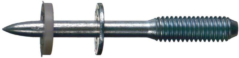 X-M6 D12 螺紋螺栓 混凝土或測試噴射混凝土適用的碳鋼螺紋螺栓，可搭配火藥擊釘器使用