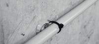 X-ECT MX 線纜緊固帶安裝 可搭配排釘使用的塑膠線纜/導管緊固帶支架 應用 5
