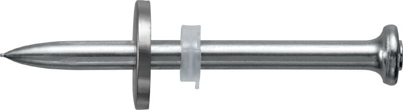 X-CR P8 S 鋼/混凝土釘，附墊圈 單發鋼釘配鋼墊圈，適合火藥擊釘器，用於腐蝕性環境的鋼材及混凝土