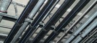 Go to slide 3 of 4: HAC-T Standard anchor channel Serrated cast-in anchor channels in standard sizes and lengths with the approvals needed for 3D loads