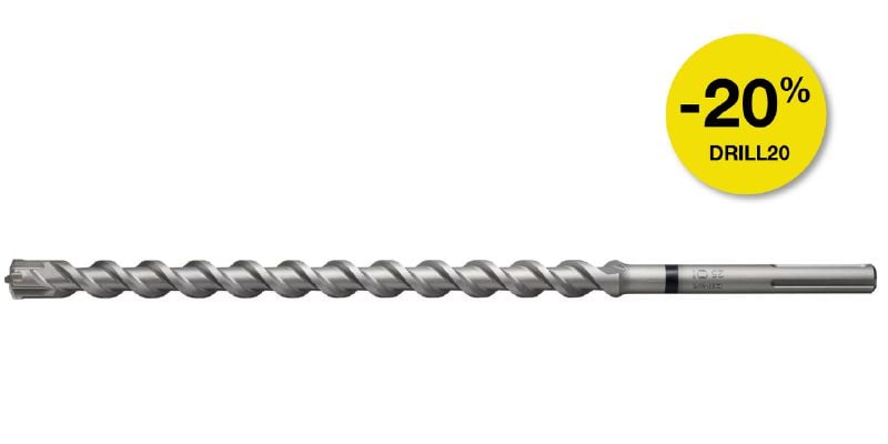 Image 1 of 3: TE-Y (SDS Max) Imperial hammer drill bit Premium SDS Max (TE-Y) hammer drill bit with carbide tip for drilling holes into concrete