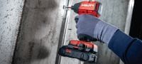 Go to slide 3 of 4: SID 4-22 Cordless impact driver Compact brushless impact driver optimized for more reliable and efficient non-structural fastening in wood and metal (Nuron battery platform) Applications 2