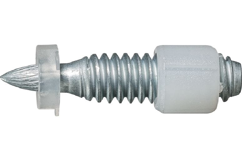Image 1 of 1: X-EW6H 螺紋螺栓 碳鋼螺紋螺栓適合在鋼材上搭配火藥擊釘器使用（8 mm 墊圈）