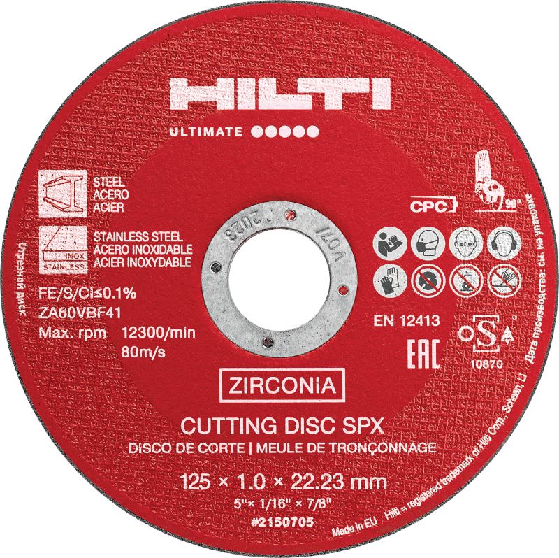 Image 1 of 2: SPX Stainless steel cutting discs Ultimate thin-kerf stainless steel cutting disc for stainless steel and other metals