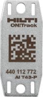 Slide 1 of 3 (selected): AI T43-P Asset tag Very robust stainless steel tracking tag for tools and equipment exposed to extremely tough environments