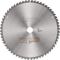 Slide 1 of 2 (selected): Wood fine finish miter saw blade Ultimate wood fine finish miter saw blade (12” | 305mm) with carbide teeth, for precise and clean cuts in wooden beams with our SM 60-22 cordless miter saw