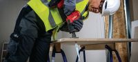 Go to slide 3 of 9: SR 4-22 One-handed reciprocating saw Compact and light cordless one-handed brushless reciprocating saw for everyday demolition and fast, precise cutting (Nuron battery platform) Applications 2