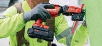 Go to slide 6 of 7: SD 5000-22 Cordless drywall screwdriver Cordless drywall screwdriver with powerful Nuron battery for more torque and screws per charge when hanging drywall, wood boards, and exterior sheathing Applications 4