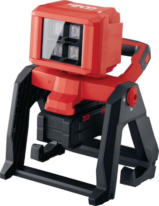 Image 1 of 4: SL 6-22 LED construction light Cordless LED construction light with all-day battery life, rotating head and mounting options for multi-person work areas (Nuron battery platform)