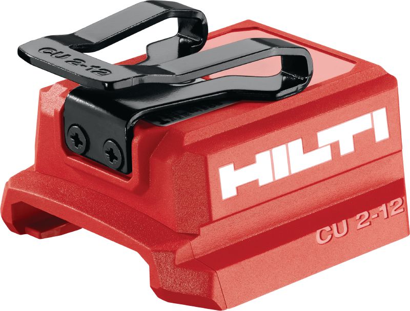 Image 1 of 3: CU 2-12 USB charging adapter USB charging adapter for Hilti 12V batteries to charge tablets, phones and other devices with USB-C or USB-A ports