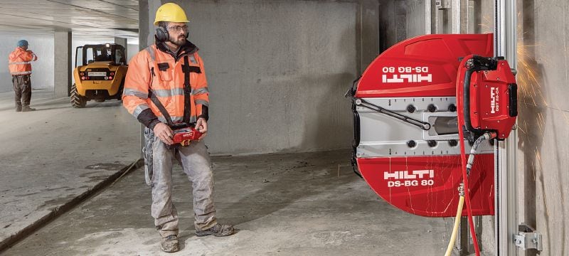 SPX MCL Equidist Wall Saw Blade (1 Arbor) Ultimate wall saw blade (15 kW) for high-speed cutting and a longer lifetime in reinforced concrete (1 Arbor) Applications 1