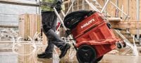 Go to slide 4 of 4: VC 40L-X L-Class dust extractor Powerful dust extractor with large container and push-bar for connection with power tools and jobsite clean ups (wet & dry), 30l tank Applications 3