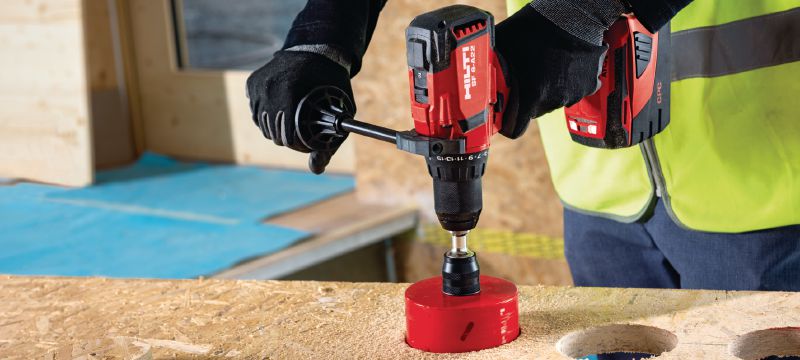 SF 6-A22 (02) Cordless drill driver Power class cordless 22V drill driver with Active Torque Control and electronic clutch for universal use on wood, metal and other materials Applications 1