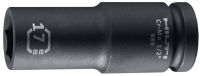 SI-S 1/2 L 深型衝擊套筒 1/2 連接頭搭配套筒，用於鎖緊螺母與錨栓