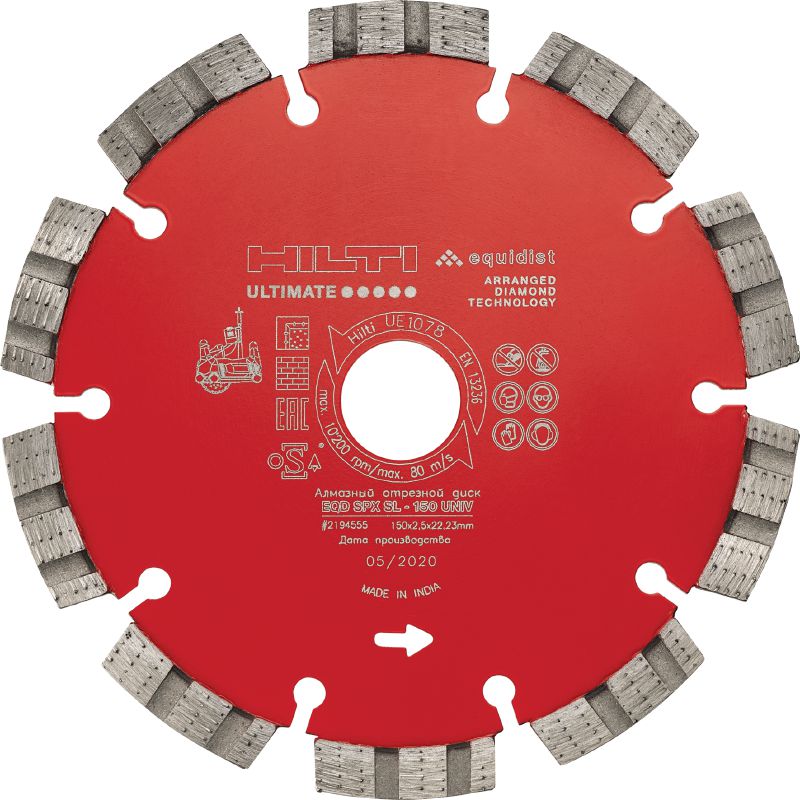 Image 1 of 2: SPX-SL 通用鑽石鋸片 極致鑽石刀片搭載 Equidist 技術，適用於不同底材開坑作業