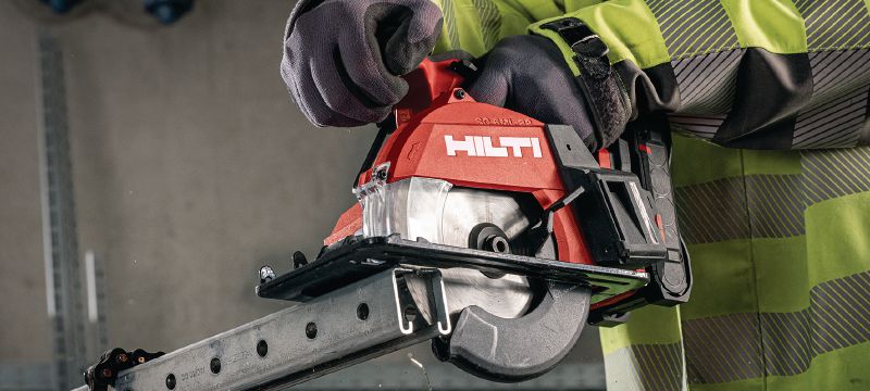 Image 3 of 6: SC 6ML-22 Cordless circular saw for metal Cold-cutting cordless metal saw for extra-fast, precision cutting up to 60 mm│2-3/8” depth (Nuron battery platform) Applications 1