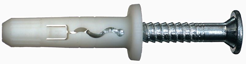 Image 2 of 5: HPS-1 衝擊式錨栓 經濟塑膠敲擊式安卡錨栓，含碳鋼螺絲