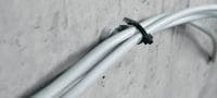X-ECT MX 線纜緊固帶安裝 可搭配排釘使用的塑膠線纜/導管緊固帶支架 應用 4