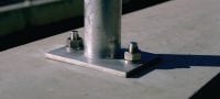 HSA-F HDG 楔形錨栓 高性能拉脹錨栓，適合在非開裂混凝土中的日常靜態負載使用 (熱浸鍍鋅) 應用 1