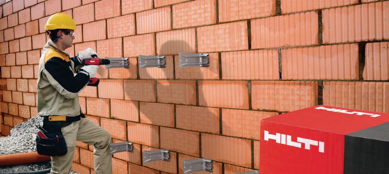 HRD-H 塑膠螺絲錨栓 適用於混凝土和磚石的預組裝塑料錨栓，含螺絲 (碳鋼，六角頭) 應用 1