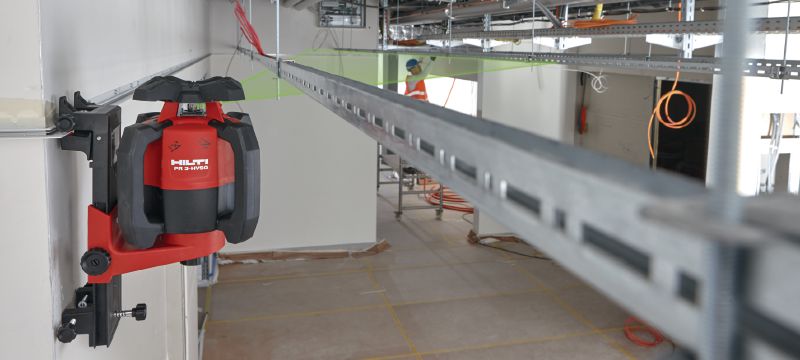 Image 6 of 7: PR 3-HVSG 室內旋轉雷射水平儀 具有高可見度綠光雷射的室內型旋轉雷射水平儀 應用 1