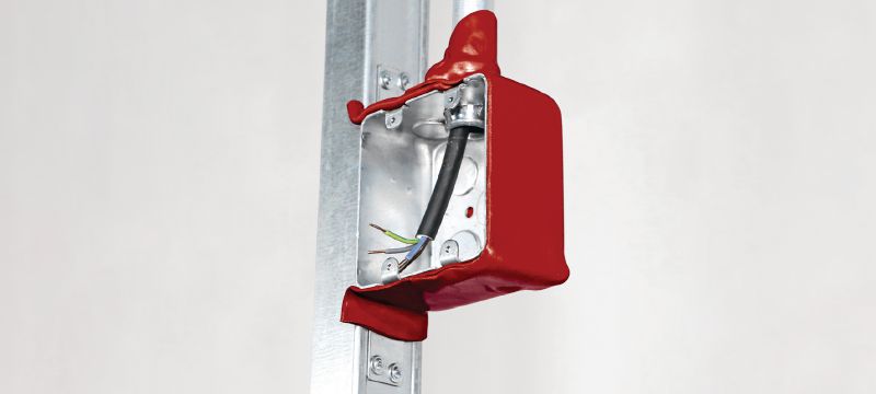 CP 617 防火貼布 可塑型防火貼布可幫助保護電源插座盒、接線盒和金屬墊圈/烘箱 應用 1