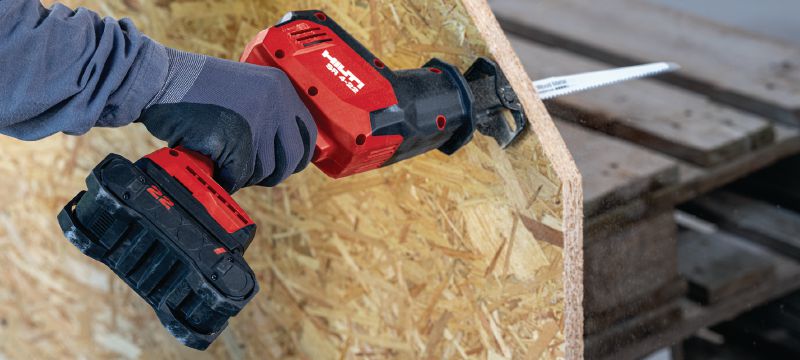 Image 6 of 9: SR 4-22 One-handed reciprocating saw Compact and light cordless one-handed brushless reciprocating saw for everyday demolition and fast, precise cutting (Nuron battery platform) Applications 1