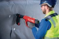 Go to slide 8 of 13: DX 6 MX Powder-actuated nailer with magazine Fully automatic powder-actuated nailer with magazine for fastening collated nails Applications 6