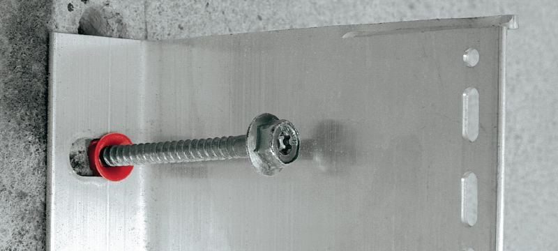 HRD-H 塑膠螺絲錨栓 適用於混凝土和磚石的預組裝塑料錨栓，含螺絲 (碳鋼，六角頭) 應用 1