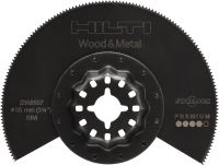 Slide 1 of 1 (selected): Multitool saw blade BiM segmented saw blade for the oscillating multitool, for sawing nail embedded wood, plastics, and metal