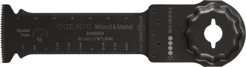 Image 1 of 1: Multitool universal plunge cut blade BiM plunge cutting blade for the oscillating multitool, for plunge cuts in nail embedded wood, plastics, and metal
