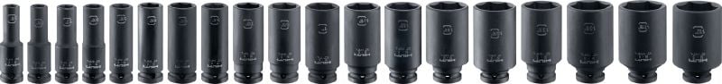 Image 1 of 1: 1/2 S-NSD Impact socket set Impact socket set for tightening bolts and anchors