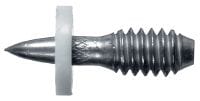 X-EM6H P12 螺紋螺栓 碳鋼螺紋螺栓適合在鋼材上搭配火藥擊釘器使用（12 mm 墊圈）