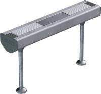 Go to slide 7 of 10: Standard HAC-V Anchor channel Cast-in anchor channels with upgraded load capacity and multiple embedment depths for economical fastening of curtain wall façades
