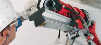 Go to slide 5 of 8: DD 350-CA Core drill Heavy-duty diamond coring machine with high-frequency motor and optional auto-feed unit for rig-based coring from 52-500 mm (2-1/16 - 19-11/16”) in diameter Applications 1