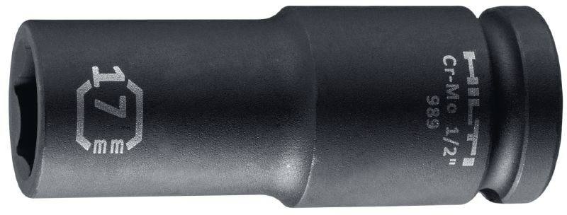 Image 1 of 1: SI-S 1/2 L Deep impact socket 1/2 long impact socket for tightening bolts and anchors