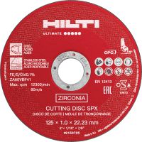 Slide 1 of 2 (selected): SPX Stainless steel cutting discs Ultimate thin-kerf stainless steel cutting disc for stainless steel and other metals