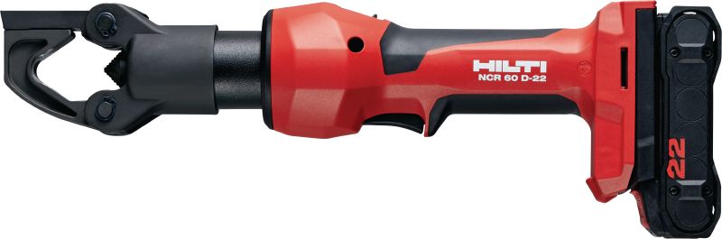 Image 1 of 3: NCR 60 D-22 6 噸扣壓機 充電式 6 噸扣壓機適用於扣壓達 500 kcmil │ 240 mm² 的線纜 (Nuron 電池充電座)