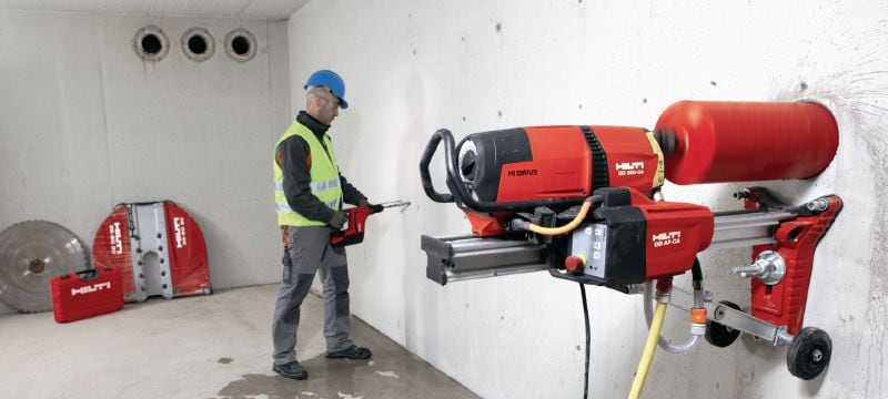Image 7 of 8: DD 350-CA Core drill Heavy-duty diamond coring machine with high-frequency motor and optional auto-feed unit for rig-based coring from 52-500 mm (2-1/16 - 19-11/16”) in diameter Applications 1