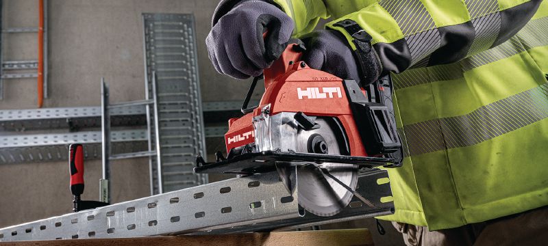 Image 4 of 6: SC 6ML-22 Cordless circular saw for metal Cold-cutting cordless metal saw for extra-fast, precision cutting up to 60 mm│2-3/8” depth (Nuron battery platform) Applications 1